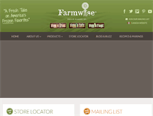 Tablet Screenshot of eatveggiefries.com